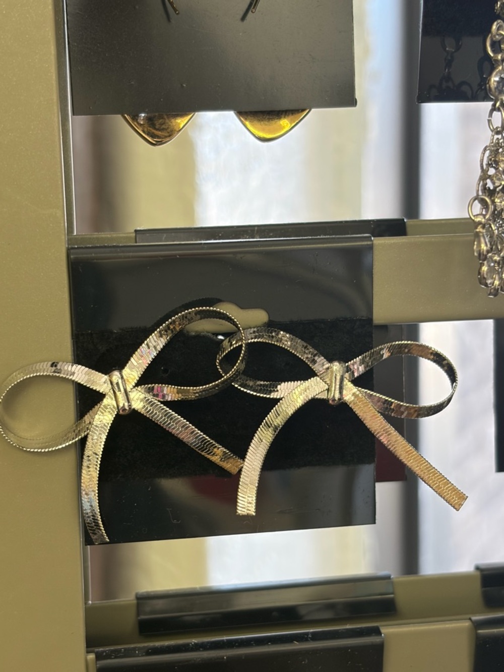 Silver Bow Earrings